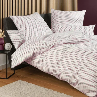 Produktbild von Janine Edelflanell Bettwäsche Chinchilla S 78071 Kissenbezug einzeln 40x80 cm kreiderose