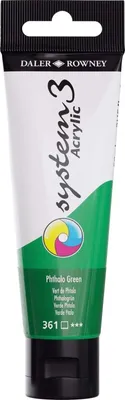 Image de Daler Rowney System3 Peinture acrylique Phthalo Green 59 ml 1 pièce