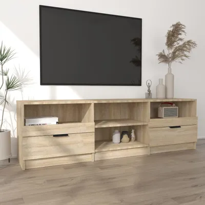 Produktbild von "Winterschlussverkauf "TV-Schrank Industriestil - CLORIS - Fernsehenschrank - Sonoma-Eiche 150x33,5x45 cm Holzwerkstoff - DEMöbel5114576
