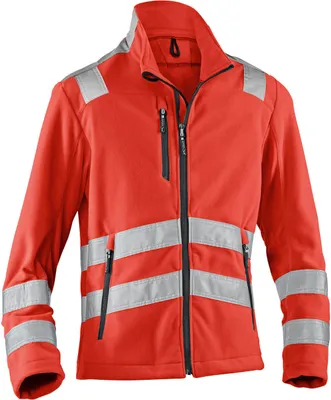 Produktbild von KÜBLER® unisex Warnjacke REFLECTIQ rot Größe 4XL