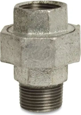 Produktbild von Gewindefitting Temperguss Verschraubung Typ Konisch 3/8" IG x 3/8" AG