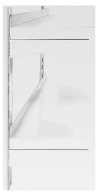 Produktbild von Wandregal mit 2 Ablagen 30 x 100 cm aus Edelstahl, Tragfähigkeit 40 kg