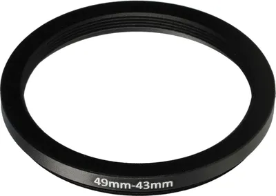 Produktbild von vhbw Step-Down-Ring Adapter 49 mm auf 43 mm für Kamera Objektiv - Filteradapter Metall