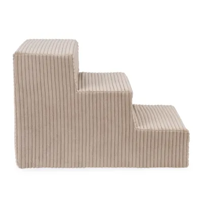 Produktbild von Hundetreppen, Für kranke und ältere Tiere, Einganshilfe, Rampe, 3 Stufen, Beige