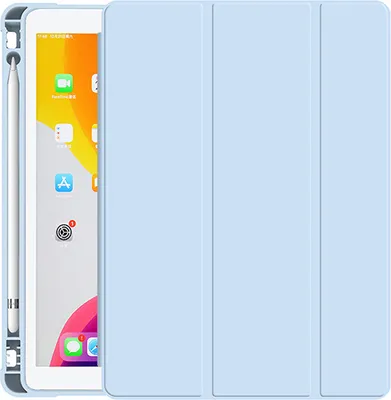 Produktbild von INF Schutzhülle für iPad 17/18/Air1/Air2 - Blau (mit Stifthalter)