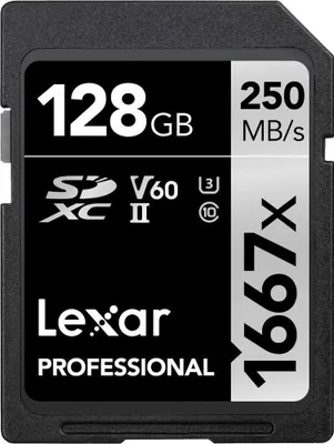 Produktbild von Lexar SDXC 128 GB Speicherkarte Klasse 10 UHS-II (LSD128CB1667)