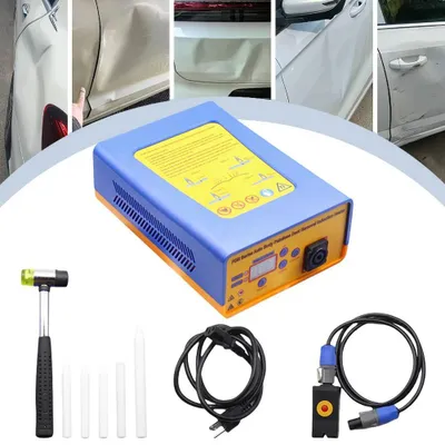 Produktbild von Auto Dellen Reparaturgerät - Elektromagnetisches Induktionsheizgerät - Lackfreies Ausbeulwerkzeug Set - Mit Aufbewahrungsbox