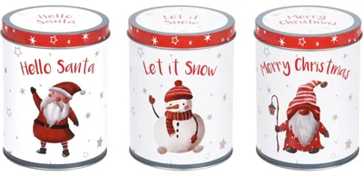 Productafbeelding van Excellent Houseware kerstverpakkingen - Praktisch en decoratief - Wit-rood - 3 stuks