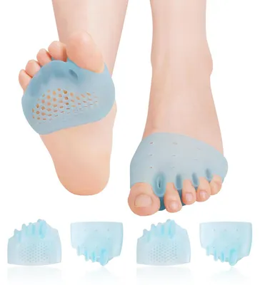 Imagen del producto de Separadores de dedos ajustables, 2 pares, suaves y transpirables, para mujeres y hombres