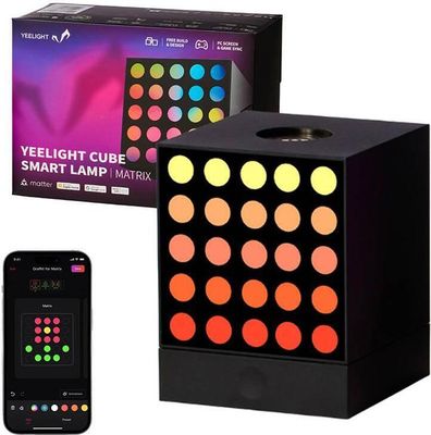 Yeelight Cube Lamp de Smart Table Lamp Wi-Fi/Bluetooth Schwarz