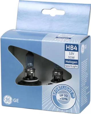 Produktbild von GE General Electric HB4 SportLight 9006NHSU 12V 51W P22d Halogen 2er Set ▶ Auto Lampe Premium E- Versand DE