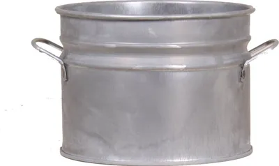 Produktbild von Übertopf mit Henkel ⌀ 16cm Zink Eimer Shabby-Look