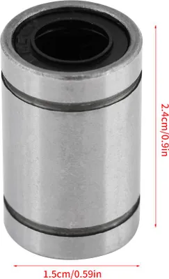 Obrázek produktu pro 12 kusů LM8UU 8mm kuličkových ložisek pro lineární pohyby pro 3D tiskárny CNC díly, 8 x 15 x 24 mm