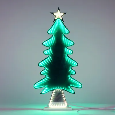 Obrázek produktu pro 3.10 LED vánoční stromeček s 3D efektem - cca 22x8x50 cm / 161 LED - USB Infinity light pro Vánoce (stromeček)