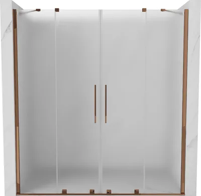 Obrázek produktu pro Mexen Velar Duo sprchové dveře posuvné 180 cm, matné, růžové zlato - 871-180-000-32-60