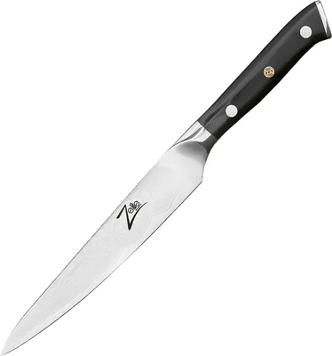 Image de Zelite Couteau Cuisine, Couteau Utilitaire en Acier Inoxydable, Kit Couteau Cuisine Professionnelle Japonais de 15,2 cm, Couteau Polyvalent, Couteau de type japonais, Couteaux de Cuisine Ultra Tranchant