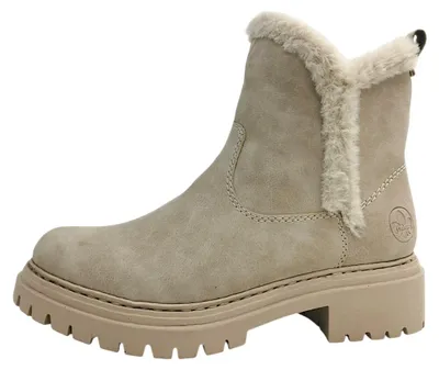 Image de Chaussures de randonnée pour femmes Rieker, bottes, couleur beige, style décontracté