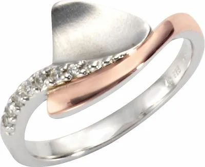 Produktbild von Zeeme Silber Ring 925/- Sterling Silber weiß 060 (19,1) Zirkonia weiß 274270087