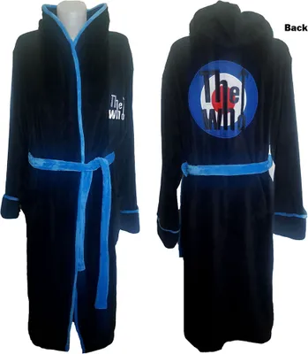 Produktbild von Das Who - Target Logo Uni Bademantel - Schwarz