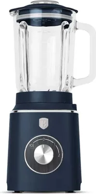 Produktbild von Berlinger Haus Standmixer 1000W mit 1,5L Glasbehlter, Smoothie-Funktion und Eiszerkleinerung, Edelstahlklingen, berhitzungsschutz, Mattblau
