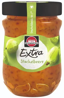 Immagine prodotto di Schwartau Extra Uva spina per la prima colazione, crema di frutta vegana 340g