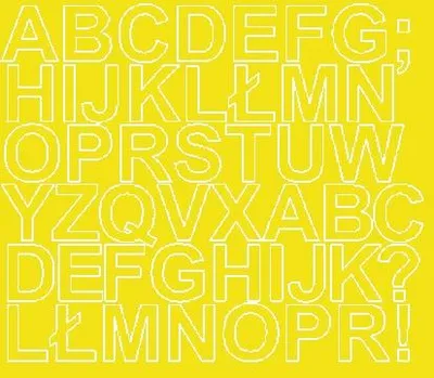 Produktbild von Selbstklebende Buchstabenaufkleber, 3 cm, gelb, matt
