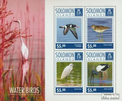 Produktbild von Briefmarken Salomoninseln 2014 Mi 2927-2930 Kleinbogen (kompl. Ausg.) postfrisch Wasservögel