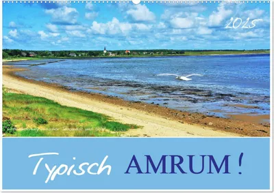 Produktbild von Typisch Amrum! (Wandkalender 2025 DIN A2 quer), CALVENDO Monatskalender