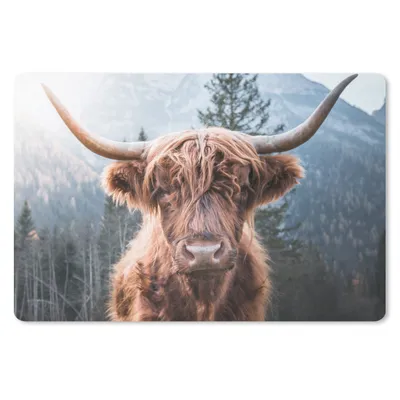 Produktbild von MuchoWow® Mauspad Mousepad Schottischer Hochländer - Kuh - Tiere - Berg - Natur 27x18 cm - Mousepads - Maus Mat - Pad - Mausunterlage - Büroartikel - Desk Matten