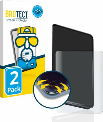 Produktbild von 2x BROTECT Fullscreen Schutzfolie für Ledger Stax crypto wallet Displayschutz Folie Fullcover Matt Entspiegelungsfolie