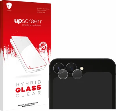 Produktbild von upscreen Schutzglas für Samsung Galaxy Z Flip 7 FE (NUR Kameraschutz) Schutzfolie Panzer Folie Glas Display Schutz klar