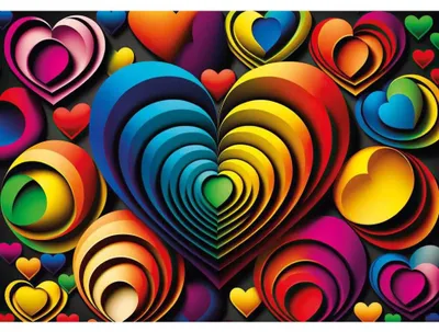 Obrázok produktu pre Yazz Puzzle Farebné srdce - 1000 dielikov farebnej hračky