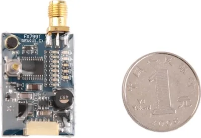Produktbild von FX799T 40CH 5.8G 200mW AV Transmitter mit Antennen für RC MultiCopter
