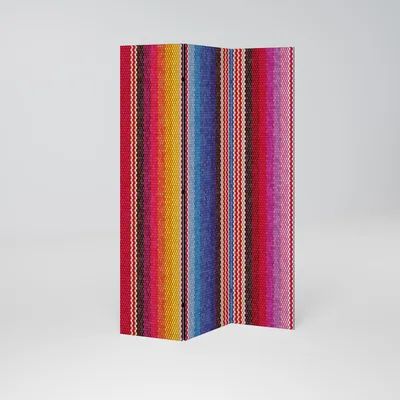 Produktbild von SpaceRebels Paravent Raumteiler - 3-teilig Raumtrenner, Druck 2-Seite - Raumtrenner - Trennwand Wohnung - Room Divider - Spanische Wand Deko Modern Sichtschutz