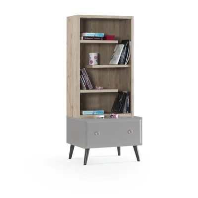 Produktbild von Bücherregal Luna in Grau Holz Optik