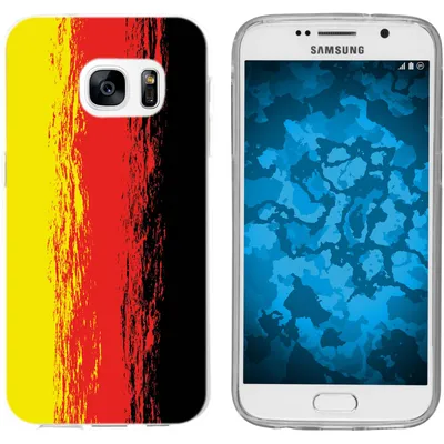 Produktbild von PhoneNatic Case kompatibel mit Samsung Galaxy S7 Silikon-Hülle WM Deutschland M6