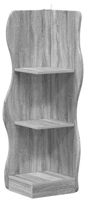 Immagine prodotto di Mensola angolare con lo scaffale Grigio Sonoma 34 x 33 x 102 cm