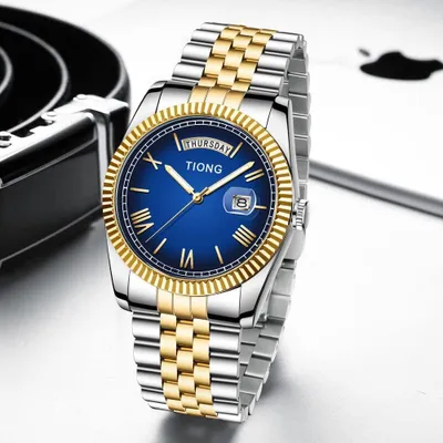 Produktbild von Herren Uhren Quarz Armbanduhr Wasserdicht Datumsanzeige Edelstahl Analoger Uhren für Männer