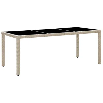 Produktbild von vidaXL 9-tlg. Garten-Essgruppe mit Auflagen Poly Rattan Beige