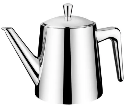 Teekanne 1,5 l Edelstahl mit Teefilter, spiegelglanz