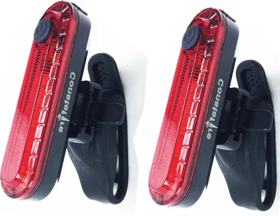 Immagine prodotto di Fari posteriori per biciclette, 2 pezzi, realizzati in silicone con un design a forma di cuore