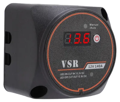 Image de Kit de séparateur de batteries double Smart 140 A avec affichage numérique, étanche, pour camping-cars, UTV, VTT, voitures et bateaux