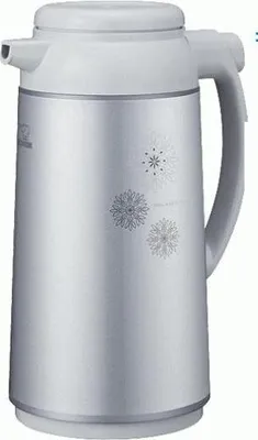 Produktbild von Zojirushi Thermoskanne Glas-Innenflasche - Edelstahlgehäuse - Push-Button - Silber Grau - 1L