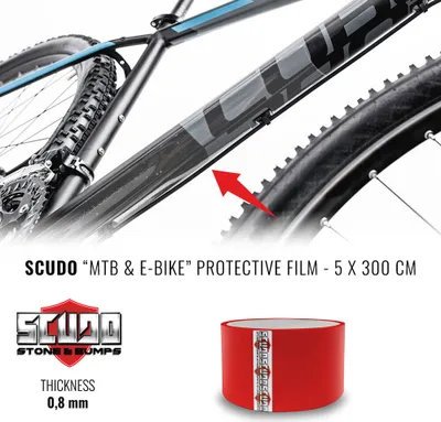 Zdjęcie produktu dla Rolka taśmy ochronnej do ochrony ramy MTB, 5 x 300 cm