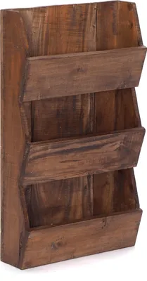Produktbild von ZEITUNGSREGAL "NEWS 60" | Mahagoni, 60x38x11cm (HxBxT) | Wandregal | Farbe: 02 hellbraun