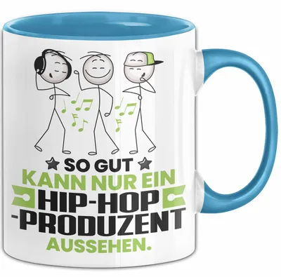 Produktbild von Hip-Hop-Produzent Geschenk Tasse So Gut Kann Nur Ein Hip-Hop-Produzent Aussehen Geschenkidee Kaffee-Becher (Blau)