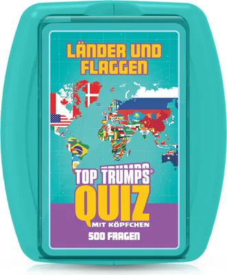 Produktbild von Top Trumps Quiz - Länder und Flaggen Quizspiel Gesellschaftsspiel Wissensspiel