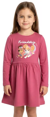 Produktbild von Paw Patrol Kleid für Mädchen - Friendship Skye & Liberty Kleidchen Rock langarm Pink 110-116