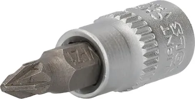 Produktbild von Brilliant Tools 1/4 PZ Kreuzschlitz Bit-Stecknuss, PZ1
