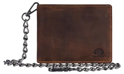 Image de GREENBURRY porte-monnaie Vintage Save Wallet With Chain Brown brun
